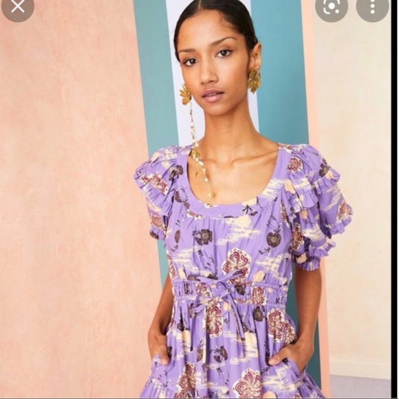 Ulla Johnson sz 2 Naomi Dress Zinnia Purple sz 2 - Picture 3 of 8